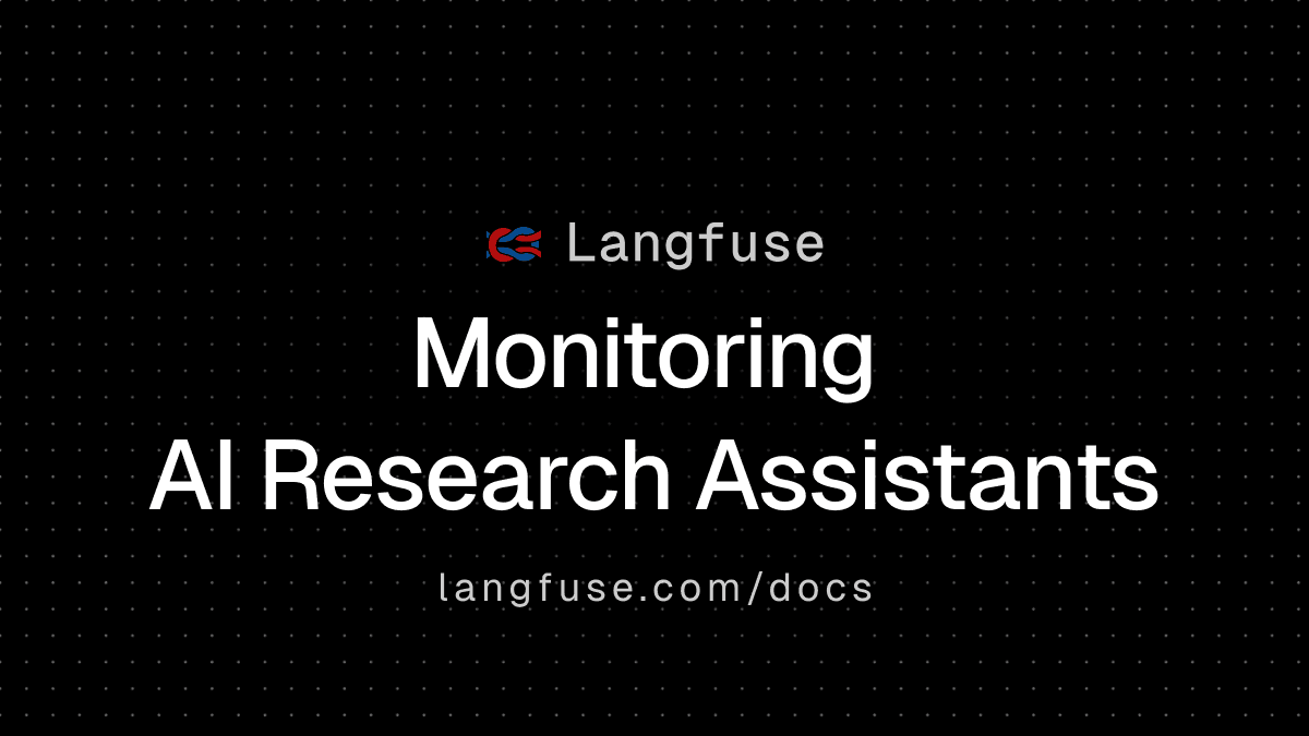 AI Research Assistant
Observability